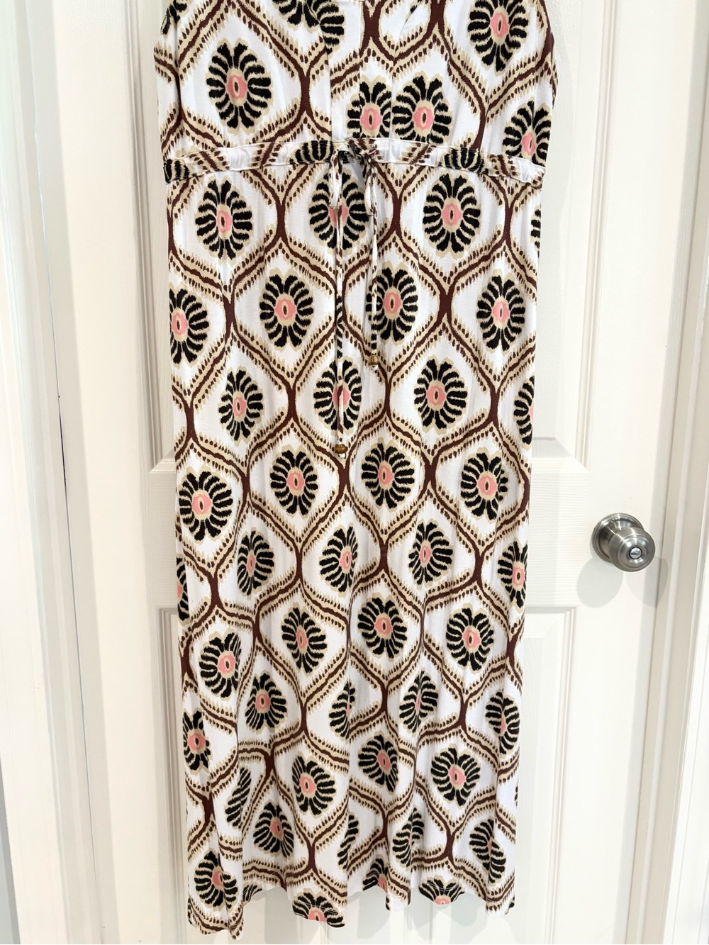 Fresh Produce Maxi Sleeveless Geometric V-Neck Empire Waist Summer Dress XL - Picture 11 of 15